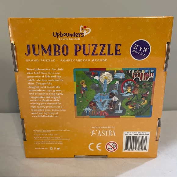 NIB SEALED Upbounders by Little Likes Kids 72 Piece Jumbo Puzzle - Splash Park - Picture 5 of 6